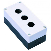 Пост кнопочный DEKraft КП-101-3 на 3 места, 6А, 220/380В, IP54, цвет – белый