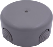 Коробка распределительная Bironi 110 мм, 4 кабельных ввода в комплекте, корпус - АБС-пластик, цвет - титан