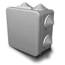 Коробка распределительная GUSI ELECTRIC 80x80x55 IP54 7 вводов, корпус - пластик, цвет - серый