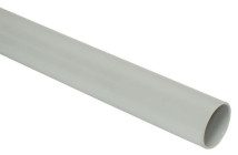 Труба жесткая IEK Дн16 L3 легкая, внешний диаметр 16 мм, длина 3 м, корпус - ПВХ, цвет - серый