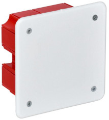 Коробка распаячная IEK 92x92x45 IP20 с саморезами, корпус - пластик, цвет - серый