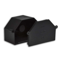 Коробка распределительная Ruvinil 76x119x60 IP40 для скрытой проводки, корпус - пластик, цвет - черный