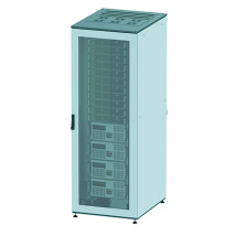 Шкаф DKC IT-CQE 42U 800х2000х1000 мм, перфорированые двери, цвет - серый RAL7011/7035