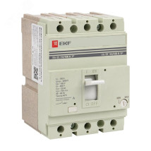 Автоматический выключатель трехполюсный EKF PROxima ВА-99 3P 160/125А, сила тока 125А, отключающая способность 35кА