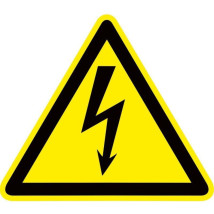 Наклейка EKF PROxima «Опасность поражения электрическим током»‎ (Молния) 150x150 мм, материал - пластик