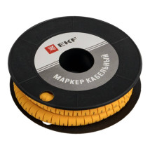 Маркер кабельный EKF PROxima EC-2 сечение 4.0 мм2 обозначение - L, упаковка - 500 шт, материал - ПВХ, цвет - желтый