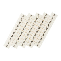 Маркеры EKF PROxima для JXB-ST, материал корпуса - пластик, сечение - 6 мм², с нумерацией 100-150, цвет - белый, упак. 10 шт.