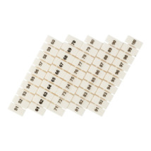 Маркеры EKF PROxima для JXB-ST, материал корпуса - пластик, сечение - 6 мм², с нумерацией 50-100, цвет - белый, упак. 10 шт.