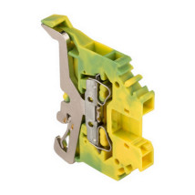 Колодка клеммная EKF PROxima JXB-S-2.5 24А, пружинная самозажимная, IP20, материал корпуса - полиамид, цвет - желто-зеленый