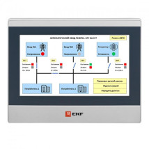 Панель оператора EKF PRO-Screen 10E с интерфейсами RS232/RS485/RS422, диагональ 10.1″ 1024×600, LED подсветка, 9-28 В, IP65