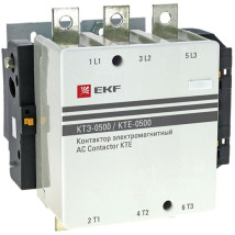 Контактор электромагнитный EKF КТЭ-500 3NO 1NO, катушка управления 230В, рабочий ток 500А AC