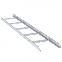 Лоток лестничный EKF M-Line (HDZ) 100x500x6000 мм, толщина материала 1.5 мм, материал - сталь, цвет серый