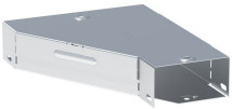 Переходник по ширине EKF T-Line 100х400х500 мм HDZ левосторонний, толщина материала – 0.8 мм, корпус – оцинкованная сталь, покрытие - горячее цинкование, цвет - светло-серый