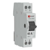 Переключатель EKF PROxima ТПС-63 1P 40 А трехпозиционный, однополюсный, напряжение 230/400 В