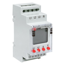 Реле контроля фаз с LCD дисплеем EKF PROxima RKF-2S 300 В, номинальный ток 8 А, количество переключающих контактов -  2