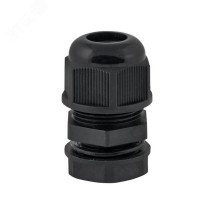 Сальник EKF PROxima MG16, IP68, диаметр отверстия - 16 мм, для кабеля диаметром 7-10 мм, материал корпуса - пластик, цвет - черный