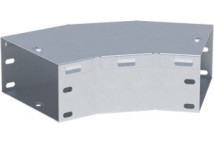 Угол горизонтальный EKF T-line HDZ 100х400 45° толщина - 0.8, корпус - сталь, светло-серый