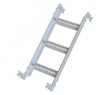 Угол шарнирный лестничный EKF M-line 100х600 усиленный толщина - 2 мм, корпус - оцинкованная сталь, цвет - серый