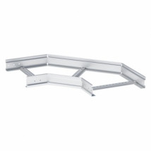Угол горизонтальный лестничный усиленный EKF M-line 150х300 90° толщина материала - 2 мм, корпус - оцинкованная сталь, цвет - серый