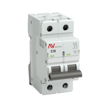 Автоматический выключатель двухполюсный EKF AVERES AV-6 2P 10A (C) 6кА, сила тока 10 A, тип расцепителя C, отключающая способность 6 кА