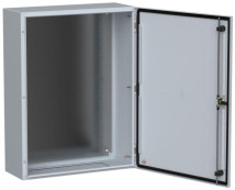Корпус навесной IEK TITAN 5 ЩМП, толщина двери/крышки - 1.4 мм, толщина плиты - 1.4 мм, глубина - 250 мм, ширина - 600 мм, высота - 800 мм, IP66, материал - сталь, цвет - серый