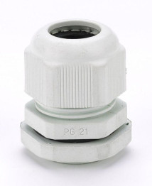 Сальник DEKraft PG21 диаметр кабеля 13-18 мм , IP55, материал - пластик, цвет - светло-серый