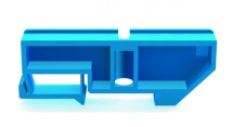Изолятор DEKraft для установки нулевой шины на DIN-рейке, количество полюсов - 1, максимальный расчетный ток - 125А, межшинное расстояние - 12, цвет - синий