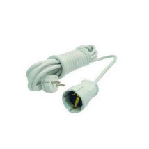 Удлинитель-шнур Makel 10006, розетки - 1 шт, длина кабеля - 5 м, ток номинальный - 16 А, IP20, с заземлением