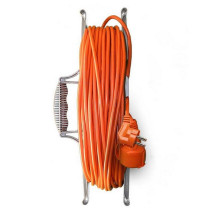 Удлинитель-шнур на рамке UNIVersal УШ-10, розетки - 1 шт, длина кабеля - 10 м, ток номинальный - 10 А, IP54, с заземлением, защитной крышкой