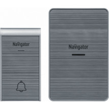 Звонок беспроводной NAVIGATOR NDB-D-DC06-1V1-S IP20, корпус - пластик