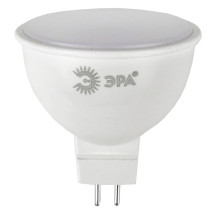 Лампа светодиодная ЭРА LED MR16 GU5.3 Софит 50 мм, мощность - 6 Вт, цоколь - GU5.3, световой поток - 480 лм, цветовая температура - 2700K, цвет свечения - теплый, форма - софит