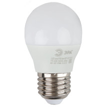 Лампа светодиодная ЭРА ECO P45 45 мм мощность - 8 Вт, цоколь - E27, световой поток - 640 лм, цветовая температура - 4000 К, нейтральный белый, форма  - шар