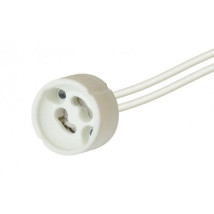 Патрон подвесной ЭРА GU10 для галогенных ламп, материал – керамика, IP20, цвет – белый