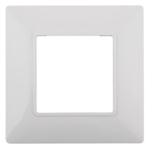 Рамка ЭРА Elegance 14-5001-01 1 пост 92х92х10 мм, корпус - пластик, монтаж - универсальный, цвет - белый