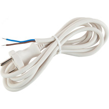 Шнур для бра ЭРА UX-ШВВП-2x0,75-1,8m сила тока 6 А, номинальное напряжение 250 В, белый