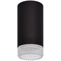 Светильник настенно-потолочный ЭРА OL40, цоколь GU10, под лампу MR16 до 12 Вт, цвет - черный/прозрачный