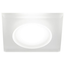 Светильник ЭРА DK104 12 Вт встраиваемый, декоративный, цоколь GU5.3, под LED лампу MR16, IP20, цвет – белый