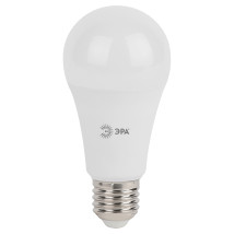 Лампа светодиодная ЭРА STD A60 60 мм мощность - 17 Вт, цоколь - Е27, световой поток - 1360 лм, цветовая температура - 4000 K, нейтральный белый свет, форма - груша