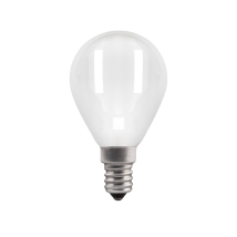 Лампа светодиодная Gauss Black Filament матовая, 45 мм, мощность - 5 Вт, цоколь - E14, световой поток - 450 лм, цветовая температура - 4100 K, форма - шарообразная