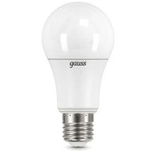 Лампа светодиодная Gauss A70 70 мм 22 Вт, 220 В, цоколь - E27, световой поток - 1560 Лм, цветовая температура - 3000 К, форма - грушевидная, теплый свет