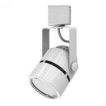 Светильник под лампу Gauss Track Light Bulb 60x80x145 мм, трековый, однофазный, цоколь - GU10, форма - цилиндр, материал корпуса - сталь, цвет - белый