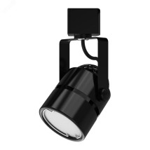 Светильник под лампу Gauss Track Light Bulb 60x80x145 мм, трековый, однофазный, цоколь - GU10, форма - цилиндр, материал корпуса - сталь, цвет - черный