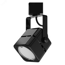 Светильник под лампу Gauss Track Light Bulb 60x80x145 мм, трековый, однофазный, цоколь - GU10, форма - куб, материал корпуса - сталь, цвет - черный