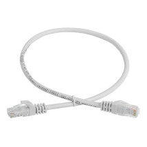 Патч-корд GENERICA UTP 26AWG неэкранированный, длина кабеля - 1 м, категория кабеля - 5E, тип разъема - RJ-45, материал оболочки - поливинилхлорид, цвет - серый