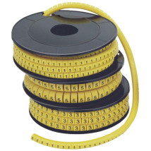 Маркер IEK символ «3»‎ для кабеля 1.5 кв.мм, цвет - желтый, 1000 шт