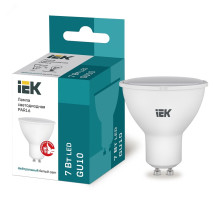 Лампа светодиодная IEK LLE-PAR16 7 Вт, цоколь - GU10, световой поток - 675 Лм,  цветовая температура - 4000 K,  цвет свечения -  холодный,  форма - рефлекторная