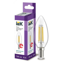 Лампа светодиодная IEK LLF-C35 7 Вт, 230 В, цоколь - E14, световой поток - 840 Лм, цветовая температура - 4000 К, цвет свечения - белый, форма - свеча
