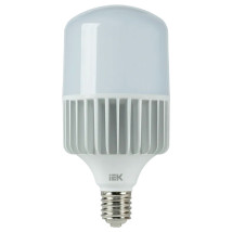Лампа светодиодная IEK LLE-HP-40 136 мм мощность - 100 Вт, цоколь - E40, световой поток - 9000 лм, цветовая температура - 6500 K, холодный свет, форма - цилиндр