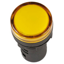 Лампа сигнальная IEK AD16DS диаметр отверстия – 16 мм, LED 230В, IP40, цвет – желтый
