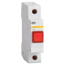 Лампа сигнальная IEK ЛС-47М LED 230В, IP20, цвет – красный